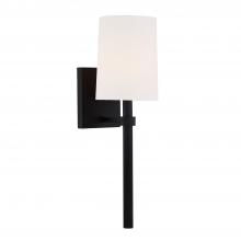  BRO-451-BF - Bromley 1 Light Black Forged Sconce