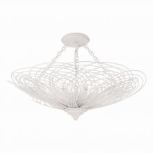  DOR-B7706-MT_CEILING - Doral 6 Light Matte White Semi Flush Mount