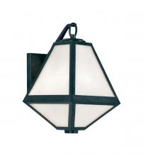  GLA-9701-OP-BC - Brian Patrick Flynn Glacier 1 Light Black Charcoal Outdoor Sconce