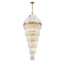  HAY-1419-AG - Hayes 31 Light Aged Brass Chandelier