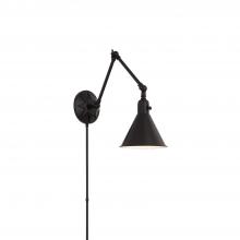  MOR-8801-MK - Morgan 1 Light Matte Black Task Sconce