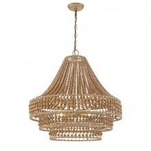  SIL-B6006-BS - Silas 6 Light Burnished Silver Chandelier