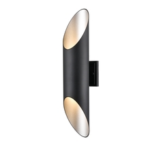  DVP43072SS+BK - Brecon Outdoor Cylinder 24 Inch Sconce