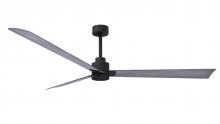  AK-BK-BW-72 - Alessandra 3-blade transitional ceiling fan in matte black finish with barnwood blades. Optimized