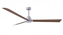  AK-BN-WN-72 - Alessandra 3-blade transitional ceiling fan in brushed nickel finish with walnut blades. Optimized