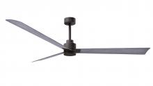  AK-TB-BW-72 - Alessandra 3-blade transitional ceiling fan in textured bronze finish with barnwood blades. Optimi