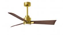  AKLK-BRBR-WN-42 - Alessandra 3-blade transitional ceiling fan in brushed brass finish with walnut blades. Optimized