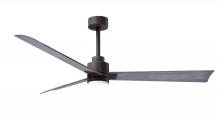 AKLK-TB-BW-56 - Alessandra 3-blade transitional ceiling fan in textured bronze finish with barnwood blades. Optimi