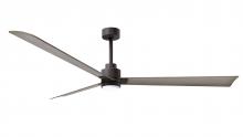  AKLK-TB-GA-72 - Alessandra 3-blade transitional ceiling fan in textured bronze finish with gray ash blades. Optimi