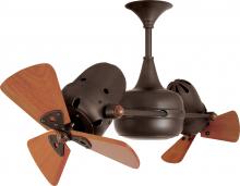  DD-BZZT-WD - Duplo Dinamico 360” rotational dual head ceiling fan in Bronzette finish with solid sustainable