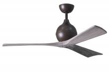 IR3-TB-BW-52 - Irene-3 three-blade paddle fan in Textured Bronze finish with 52" solid barn wood tone blades.