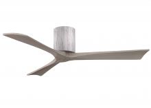  IR3H-BW-GA-52 - Irene-3H three-blade flush mount paddle fan in Barn Wood finish with 52” Gray Ash tone blades. 