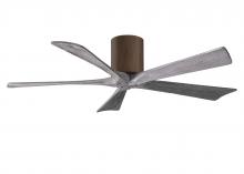  IR5H-WN-BW-52 - Irene-5H five-blade flush mount paddle fan in Walnut finish with 52” solid barn wood tone blades