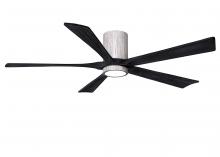  IR5HLK-BW-BK-60 - IR5HLK five-blade flush mount paddle fan in Barn Wood finish with 60” solid matte black wood bla