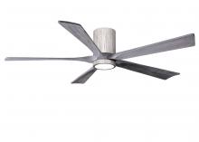  IR5HLK-BW-BW-60 - IR5HLK five-blade flush mount paddle fan in Barn Wood finish with 60” solid barn wood tone blade