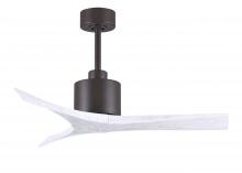  MW-TB-MWH-42 - Mollywood 6-speed contemporary ceiling fan in Textured Bronze finish with 42” solid matte white