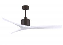  MW-TB-MWH-60 - Mollywood 6-speed contemporary ceiling fan in Textured Bronze finish with 60” solid matte white