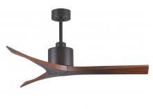  MW-TB-WA-52 - Mollywood 6-speed contemporary ceiling fan in Textured Bronze finish with 52” solid walnut tone