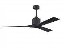  NK-BK-BK-60 - Nan 6-speed ceiling fan in Matte Black finish with 60” solid matte black wood blades
