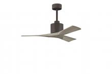  NK-TB-GA-42 - Nan 6-speed ceiling fan in Textured Bronze finish with 42” solid gray ash tone wood blades