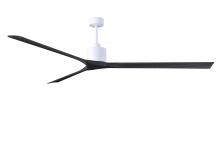  NKXL-MWH-BK-90 - Nan XL 6-speed ceiling fan in Matte White finish with 90” solid matte black wood blades