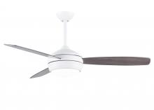  T24-MWH-GAWA-52 - T-24 52" Ceiling Fan in Matte White and reversible Gray Ash/Walnut Blades