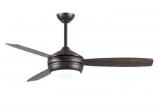  T24-TB-GAWA-52 - T-24 52" Ceiling Fan in Textured Bronze and reversible Gray Ash/Walnut Blades