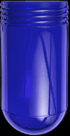 VAPORPROOF GLOBE GLASS 200 SERIES BLUE