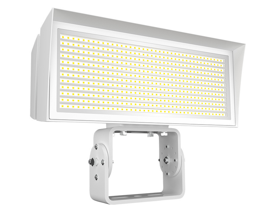 FLOODLIGHTS 26913-27233 LUMENS FFLED LARGE FIELD ADJUSTABLE 5000K/4000K 480V TRUNNION MOUNT WHITE