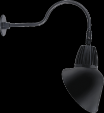  GN1LED13NSACB - Decorative, 388 lumens, Gooseneck, 13W, 4000K, 24 inches arm, angled cone, spot, 15 Inches, black