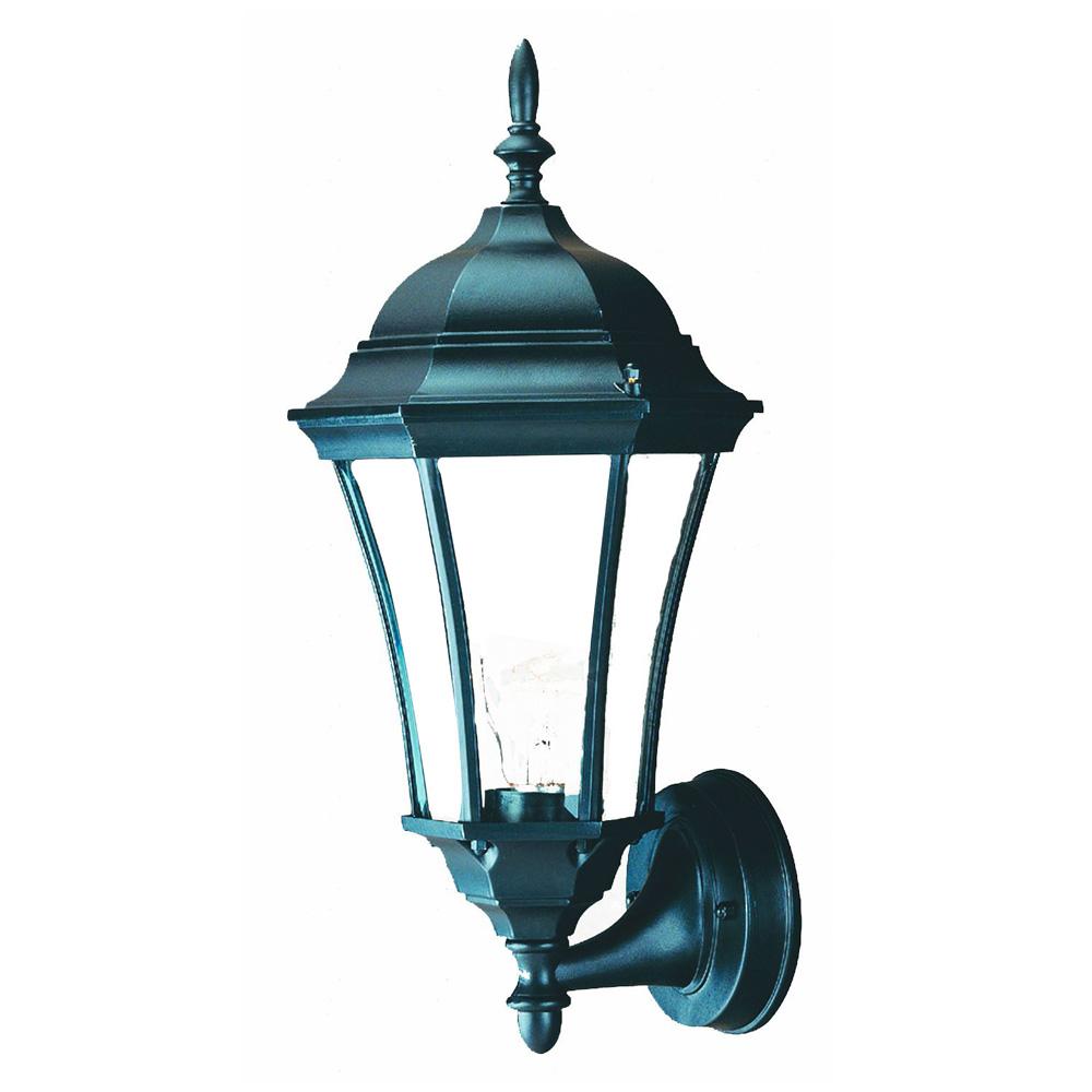 Bryn Mawr Collection Wall-Mount 1-Light Outdoor Matte Black Light Fixture