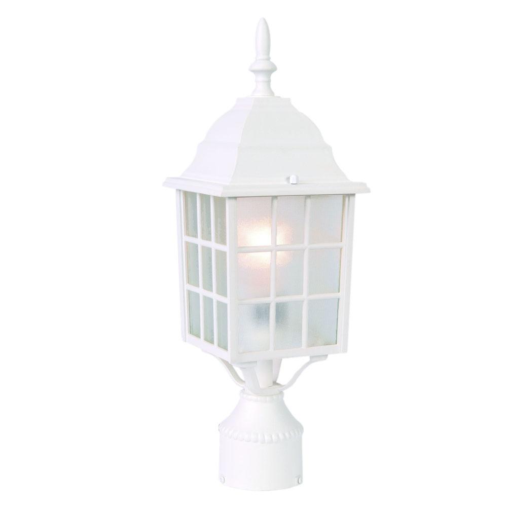 Nautica Collection Wall-Mount 1-Light Outdoor Textured White Light Fixture