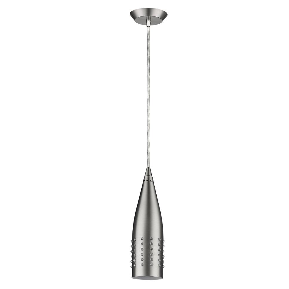 Prism Indoor 1-Light Pendant W/Metal Shade In Satin Nickel