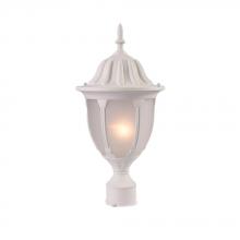  5067TW/FR - Suffolk Collection Post-Mount 1-Light Outdoor Textured White Light Fixture