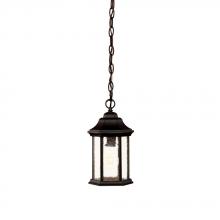  5185BK/SD - Madison Collection Hanging Lantern 1-Light Outdoor Matte Black Light Fixture