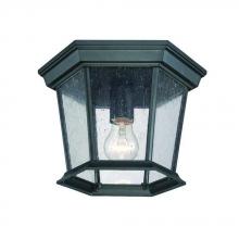  5275BK/SD - Dover Collection Ceiling-Mount 1-Light Outdoor Matte Black Light Fixture