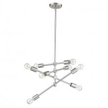  IN21160SN - Calix 8-Light Satin Nickel Pendant