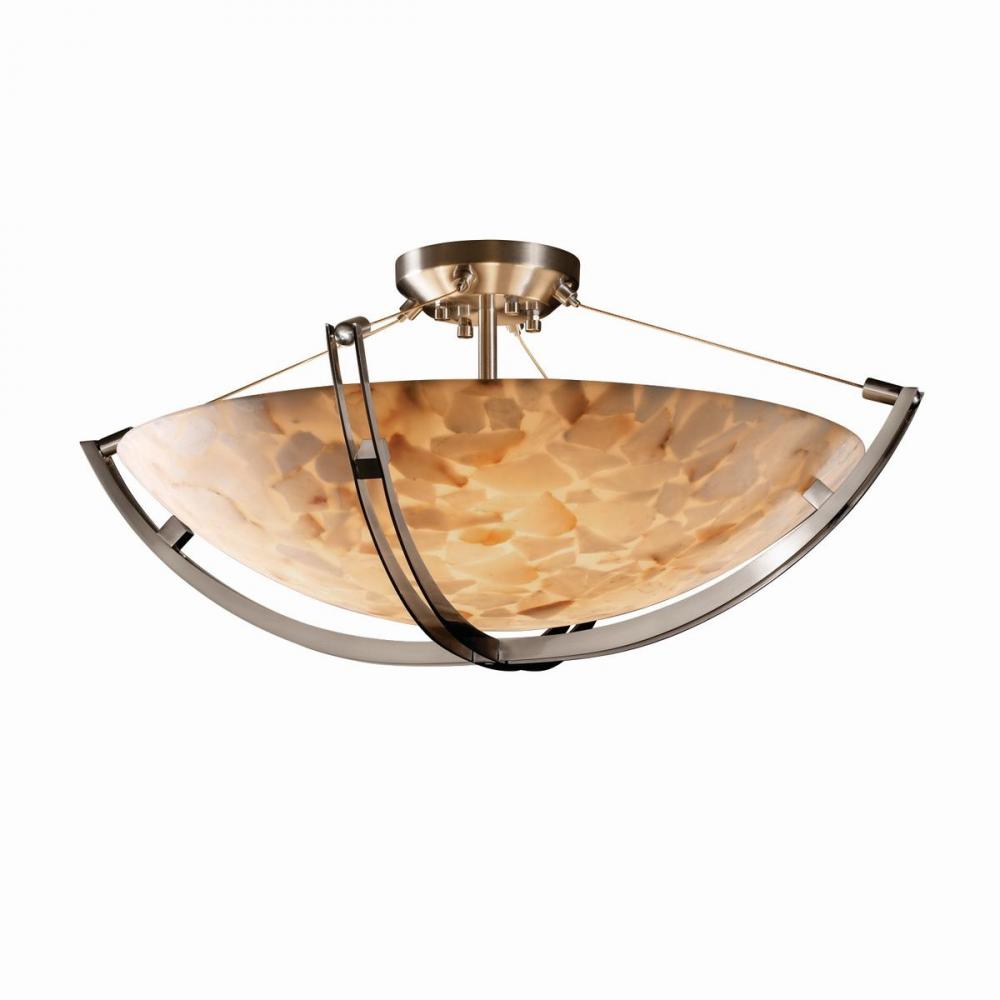 24" Semi-Flush Bowl w/ Crossbar