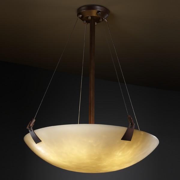 48" LED Pendant Bowl w/ Tapered Clips