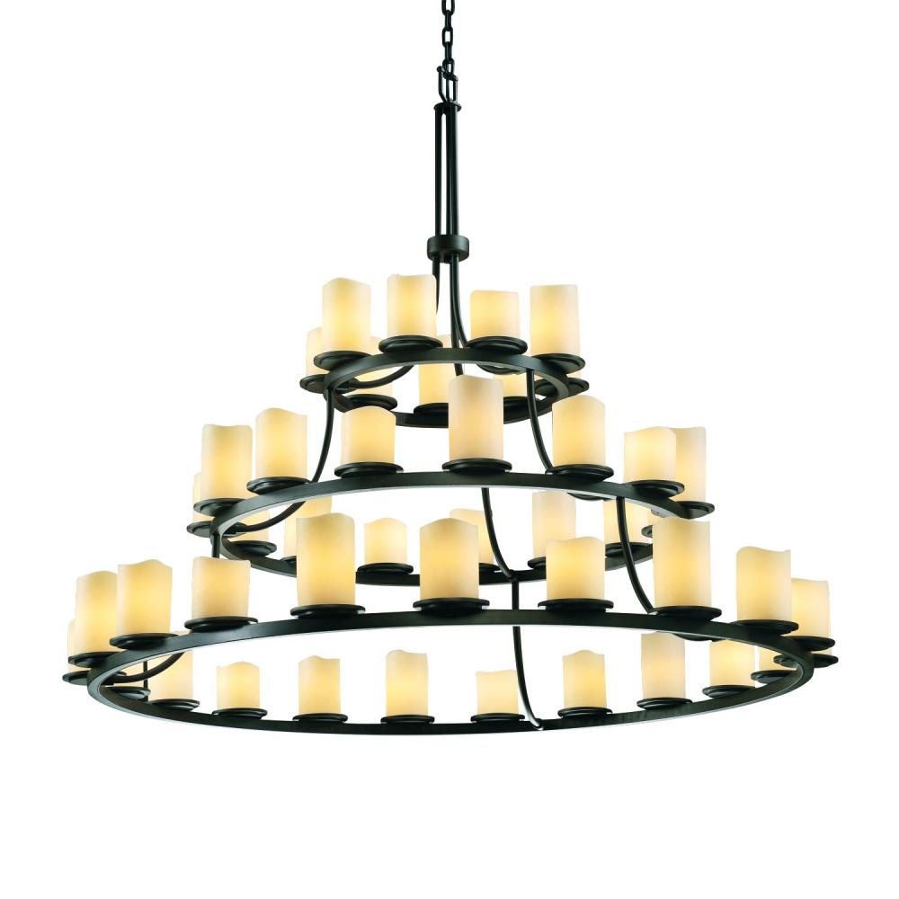 Dakota 45-Light 3-Tier Ring LED Chandelier