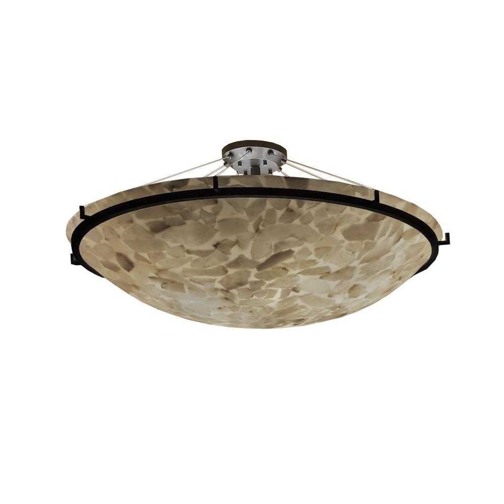 48" LED Semi-Flush Bowl w/ Ring