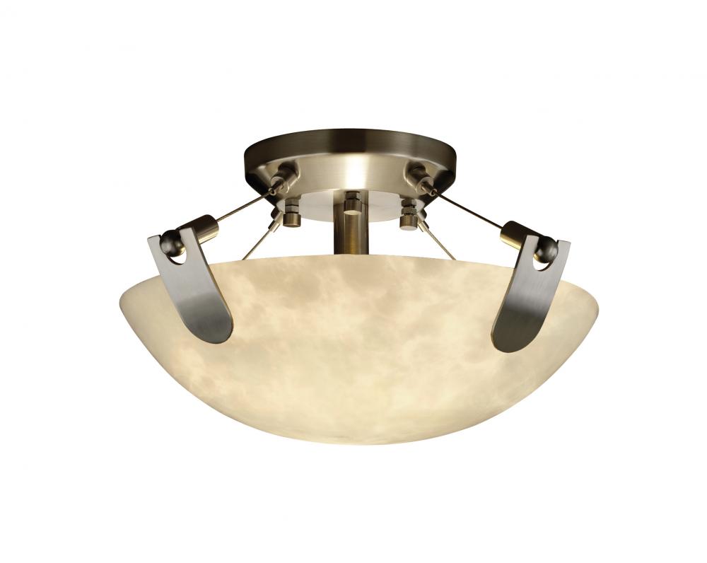 14" LED Semi-Flush Bowl w/ U-Clips