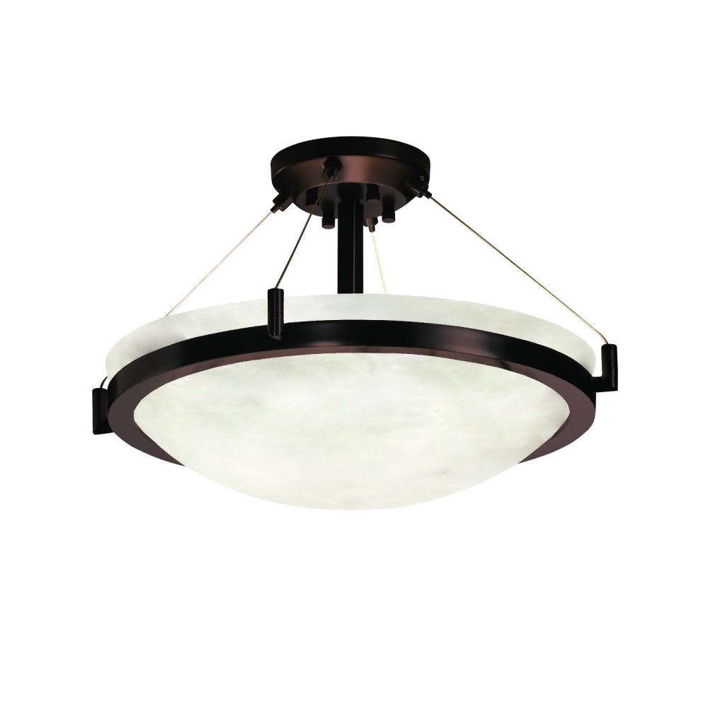 18" LED Semi-Flush Bowl w/ Ring