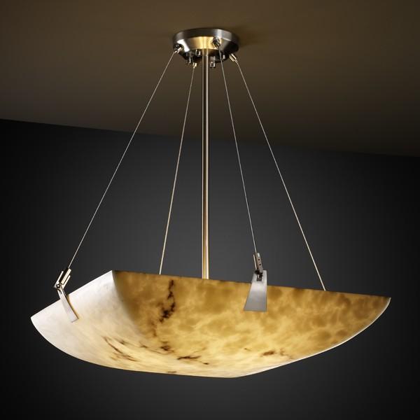 48" LED Pendant Bowl w/ Tapered Clips