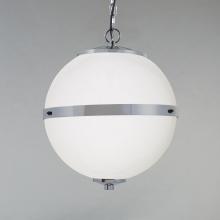  FSN-8040-OPAL-NCKL - Imperial 17" Hanging Globe