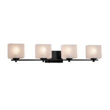  FSN-8444-55-FRCR-MBLK - Era 4-Light Bath Bar