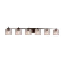 Justice Design Group FSN-8446-30-SEED-DBRZ - Era 6-Light Bath Bar