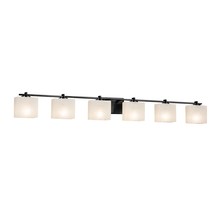  FSN-8446-55-WEVE-MBLK - Era 6-Light Bath Bar