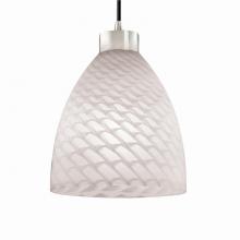  FSN-8814-18-WEVE-CROM-BKCD - Large 1-Light Pendant