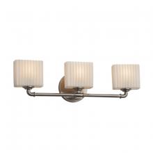  PNA-8463-55-PLET-NCKL - Bronx 3-Light Bath Bar